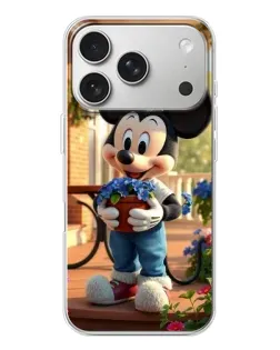 Чехол для iPhone 17 Pro с картинкой «Микки садовод»
