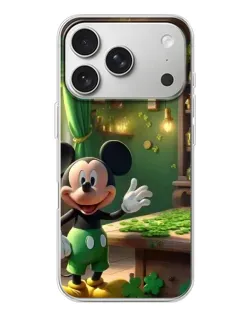 Чехол для iPhone 17 Pro с картинкой «Микки в мастерской»