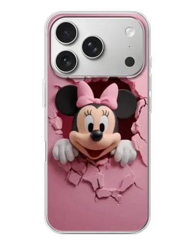 Чехол для iPhone 17 Pro с картинкой «Минни сквозь стену» Чехол для iPhone 17 Pro с картинкой «Минни сквозь стену»