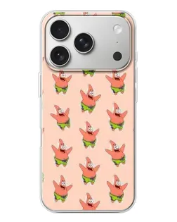 Чехол для iPhone 17 Pro с картинкой «Патрик Стар паттерн»