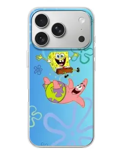 Чехол для iPhone 17 Pro с картинкой «Спанч Боб и Патрик»