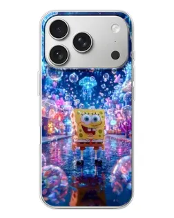 Чехол для iPhone 17 Pro с картинкой «Неоновый океан»