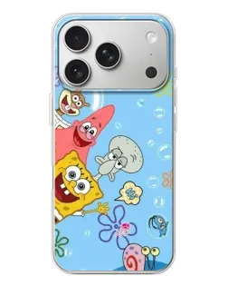 Чехол для iPhone 17 Pro с картинкой «Веселые пузырьки»