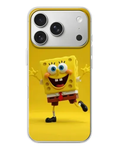Чехол для iPhone 17 Pro с картинкой «Позитивный Губка Боб» Чехол для iPhone 17 Pro с картинкой «Позитивный Губка Боб»