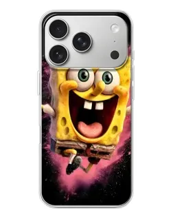 Чехол для iPhone 17 Pro с картинкой «Взрывной Спанч Боб»