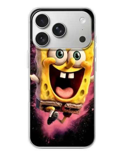 Чехол для iPhone 17 Pro с картинкой «Взрывной Спанч Боб» Чехол для iPhone 17 Pro с картинкой «Взрывной Спанч Боб»