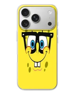 Чехол для iPhone 17 Pro с картинкой «Минималистичный Спанч Боб»