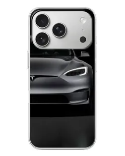 Чехол для iPhone 17 Pro с картинкой «Tesla Model S Look»