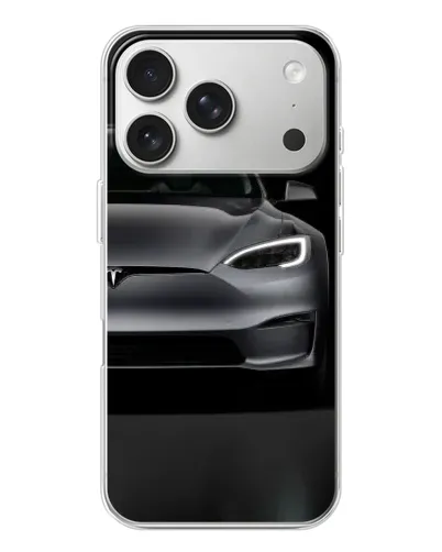 Чехол для iPhone 17 Pro с картинкой «Tesla Model S Look» Чехол для iPhone 17 Pro с картинкой «Tesla Model S Look»