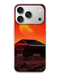 Чохол для iPhone 17 Pro з картинкою «Cybertruck на Марсі»