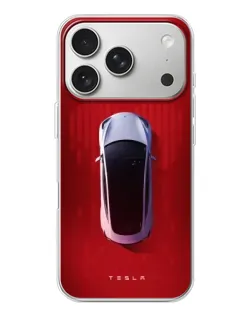 Чохол для iPhone 17 Pro з картинкою «Tesla Top View»