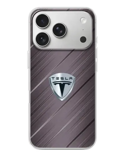 Чехол для iPhone 17 Pro с картинкой «Металлическая текстура Tesla» Чехол для iPhone 17 Pro с картинкой «Металлическая текстура Tesla»