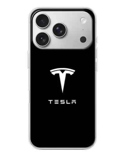 Чехол для iPhone 17 Pro с картинкой «Tesla White Logo» Чехол для iPhone 17 Pro с картинкой «Tesla White Logo»