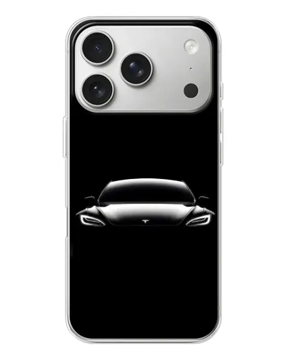 Чехол для iPhone 17 Pro с картинкой «Фары Tesla Night» Чехол для iPhone 17 Pro с картинкой «Фары Tesla Night»