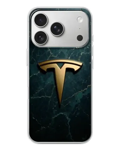 Чехол для iPhone 17 Pro с картинкой «Мраморная Tesla Gold» Чехол для iPhone 17 Pro с картинкой «Мраморная Tesla Gold»