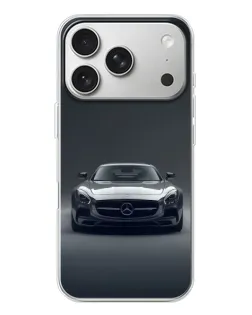 Чехол для iPhone 17 Pro с картинкой «Mercedes на черном»