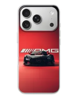 Чехол для iPhone 17 Pro с картинкой «Mercedes AMG — красная линия»