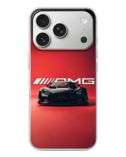Чехол для iPhone 17 Pro с картинкой «Mercedes AMG — красная линия» Чехол для iPhone 17 Pro с картинкой «Mercedes AMG — красная линия»