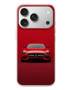 Чехол для iPhone 17 Pro с картинкой «Красный Mercedes AMG»