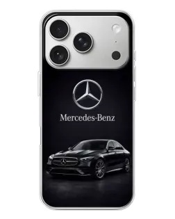 Чехол для iPhone 17 Pro с картинкой «Mercedes — решетка радиатора»