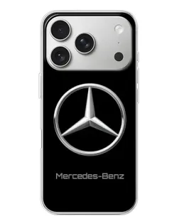 Чехол для iPhone 17 Pro с картинкой «Mercedes Silver Logo»