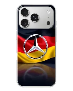 Чехол для iPhone 17 Pro с картинкой «Mercedes — флаг Германии»