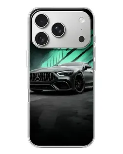 Чехол для iPhone 17 Pro с картинкой «Темный Mercedes AMG»