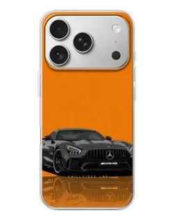 Чехол для iPhone 17 Pro с картинкой «Оранжевый Mercedes AMG»