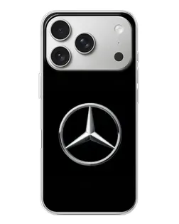 Чехол для iPhone 17 Pro с картинкой «Mercedes классический лого»