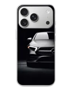 Чехол для iPhone 17 Pro с картинкой «Свет фар Mercedes»