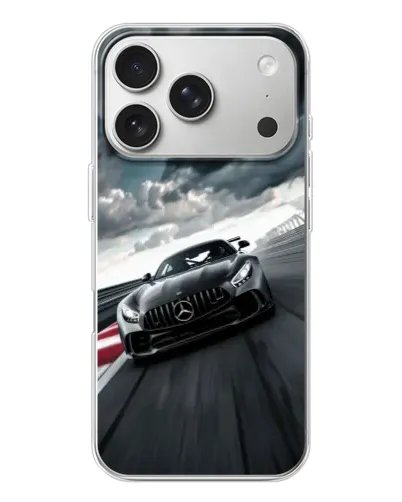 Чехол для iPhone 17 Pro с картинкой «Гоночный Mercedes AMG» Чехол для iPhone 17 Pro с картинкой «Гоночный Mercedes AMG»