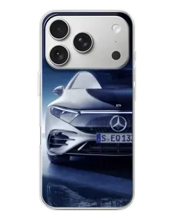 Чехол для iPhone 17 Pro с картинкой «Mercedes EQ — будущее»