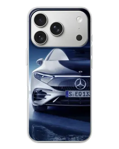 Чехол для iPhone 17 Pro с картинкой «Mercedes EQ — будущее» Чехол для iPhone 17 Pro с картинкой «Mercedes EQ — будущее»