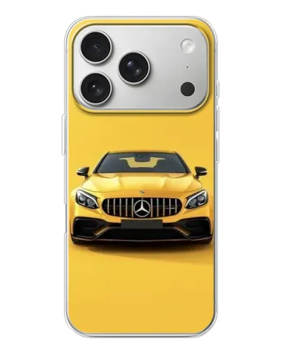 Чехол для iPhone 17 Pro с картинкой «Желтый Mercedes GT» Чехол для iPhone 17 Pro с картинкой «Желтый Mercedes GT»