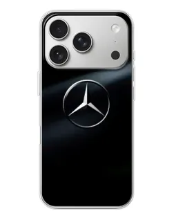 Чехол для iPhone 17 Pro с картинкой «Mercedes на металле»