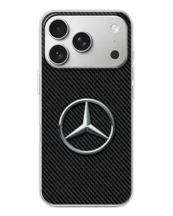 Чехол для iPhone 17 Pro с картинкой «Карбоновый Mercedes стиль»