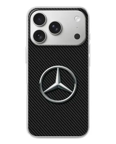 Чехол для iPhone 17 Pro с картинкой «Карбоновый Mercedes стиль» Чехол для iPhone 17 Pro с картинкой «Карбоновый Mercedes стиль»