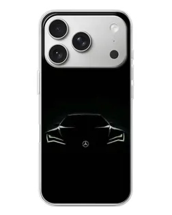 Чехол для iPhone 17 Pro с картинкой «Mercedes — силуэт авто»