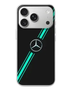 Чехол для iPhone 17 Pro с картинкой «Спортивные линии Mercedes»