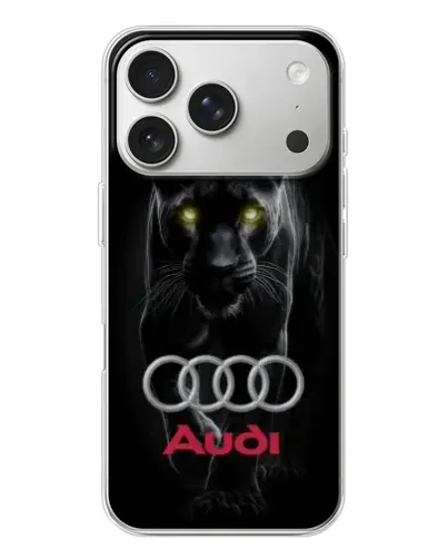 Чехол для iPhone 17 Pro с картинкой «Пантера и Audi» Чехол для iPhone 17 Pro с картинкой «Пантера и Audi»