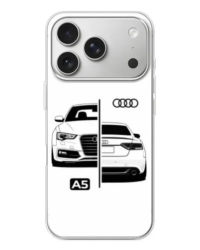 Чехол для iPhone 17 Pro с картинкой «Audi — контрастный дизайн» Чехол для iPhone 17 Pro с картинкой «Audi — контрастный дизайн»