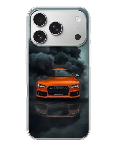 Чехол для iPhone 17 Pro с картинкой «Audi в облаках дыма» Чехол для iPhone 17 Pro с картинкой «Audi в облаках дыма»