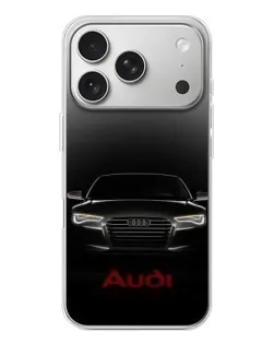 Чехол для iPhone 17 Pro с картинкой «Audi — градиентный контур»