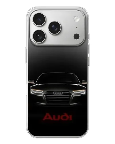 Чехол для iPhone 17 Pro с картинкой «Audi — градиентный контур» Чехол для iPhone 17 Pro с картинкой «Audi — градиентный контур»