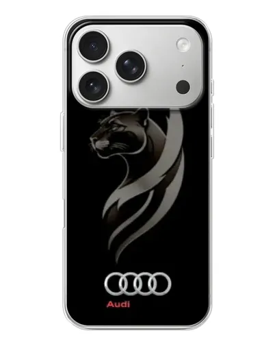 Чехол для iPhone 17 Pro с картинкой «Графика — пантера и Audi» Чехол для iPhone 17 Pro с картинкой «Графика — пантера и Audi»