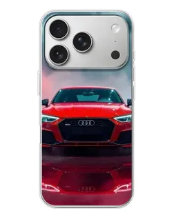 Чехол для iPhone 17 Pro с картинкой «Audi RS — красный стиль»