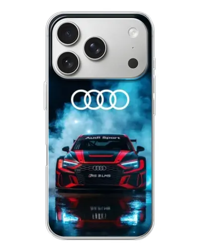 Чехол для iPhone 17 Pro с картинкой «Audi Sport — неон» Чехол для iPhone 17 Pro с картинкой «Audi Sport — неон»