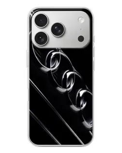 Чехол для iPhone 17 Pro с картинкой «Audi — абстрактные кольца»