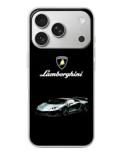 Чехол для iPhone 17 Pro с картинкой «Логотип Lamborghini классика»