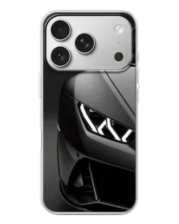 Чехол для iPhone 17 Pro с картинкой «Lamborghini фары детализация»